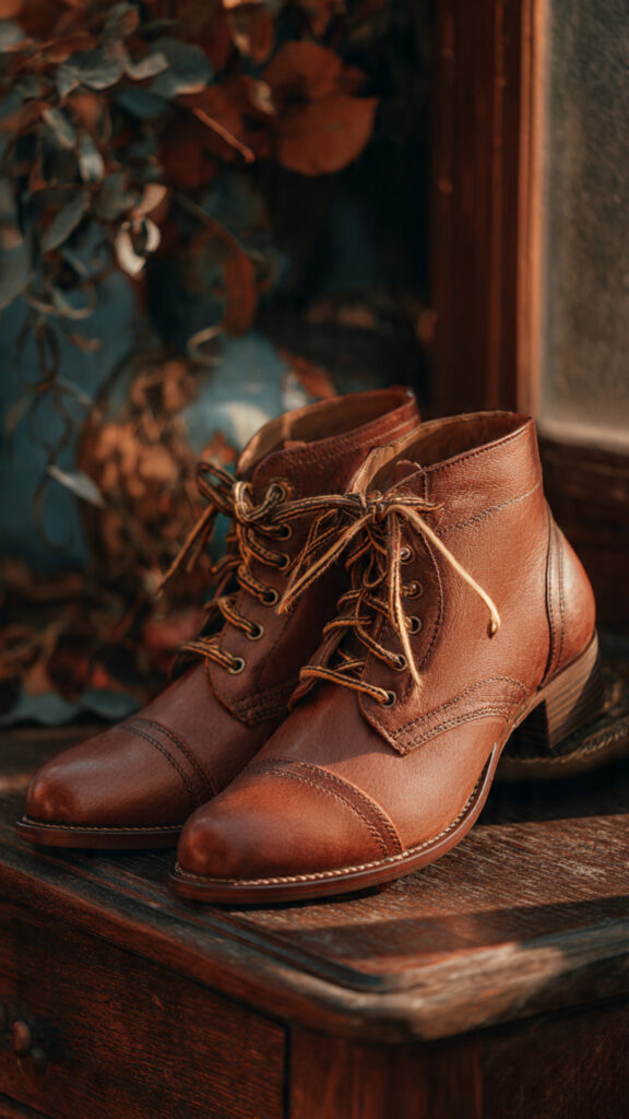 classic women s leather footwear styled with autumn (1)